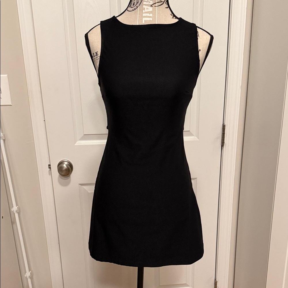 Black Dress with back tie Small New